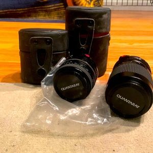 Quantaray for Canon 2 Set Lenses Vintage